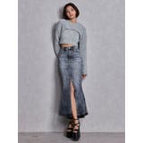 ハイウエストHEM LACEマーメイドデニムスカート | GYDA | 詳細画像3 