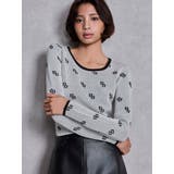 GG patternタイトニットトップス | GYDA | 詳細画像2 