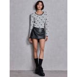 GG patternタイトニットトップス | GYDA | 詳細画像3 