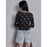 GG patternタイトニットトップス | GYDA | 詳細画像7 