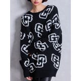 ブラック | GG FRAME ニットトップス | GYDA