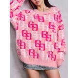 GG PATTERN MIXシャギーニットトップス | GYDA | 詳細画像1