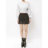 Gemyntar embossワンショルニットトップス | GYDA | 詳細画像22 