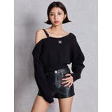 Symmetry GYDAワンショルチェーンニットトップス | GYDA | 詳細画像7 