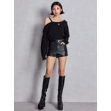 Symmetry GYDAワンショルチェーンニットトップス | GYDA | 詳細画像9 