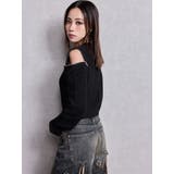 GG ZIP designラメニットトップス | GYDA | 詳細画像4 