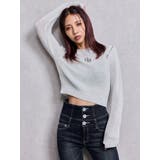 GG ZIP designラメニットトップス | GYDA | 詳細画像8 