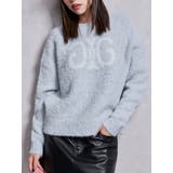 スカイブルー | Symmetry GYDA jacquardニットトップス | GYDA