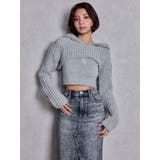 GGアンサンブルニットパーカー | GYDA | 詳細画像2 