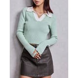 ミントグリーン | POLOニットトップス | GYDA