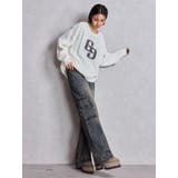 GGサガラ刺繍ケーブルニットトップス | GYDA | 詳細画像10