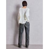 GGサガラ刺繍ケーブルニットトップス | GYDA | 詳細画像11