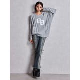 GGサガラ刺繍ケーブルニットトップス | GYDA | 詳細画像14