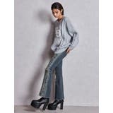 GGサガラ刺繍ケーブルニットトップス | GYDA | 詳細画像15