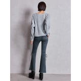 GGサガラ刺繍ケーブルニットトップス | GYDA | 詳細画像16