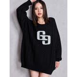 GGサガラ刺繍ケーブルニットトップス | GYDA | 詳細画像2