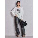 GGサガラ刺繍ケーブルニットトップス | GYDA | 詳細画像21