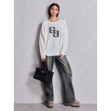 GGサガラ刺繍ケーブルニットトップス | GYDA | 詳細画像22