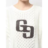 GGサガラ刺繍ケーブルニットトップス | GYDA | 詳細画像26