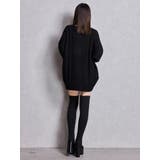 GGサガラ刺繍ケーブルニットトップス | GYDA | 詳細画像5