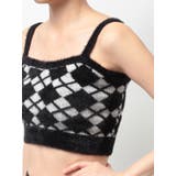 Argyll patternミニシャギーニットキャミ | GYDA | 詳細画像14