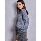 ケーブルクルーネックニットトップス | GYDA | 詳細画像17