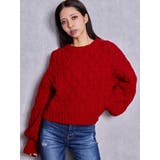 ケーブルクルーネックニットトップス | GYDA | 詳細画像2