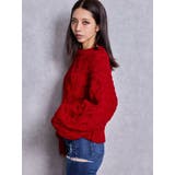 ケーブルクルーネックニットトップス | GYDA | 詳細画像3