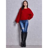 ケーブルクルーネックニットトップス | GYDA | 詳細画像5