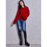 ケーブルクルーネックニットトップス | GYDA | 詳細画像6