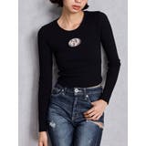 ブラック | GD bijou MOLD ニットトップス | GYDA