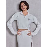 sacred edge crossハーフZIPショートスウェットトップス | GYDA | 詳細画像10 