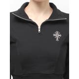 sacred edge crossハーフZIPショートスウェットトップス | GYDA | 詳細画像18 