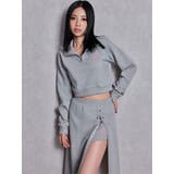 sacred edge crossハーフZIPショートスウェットトップス | GYDA | 詳細画像6 