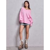 VネックSMIRK BUNNYスウェットトップス | GYDA | 詳細画像18 