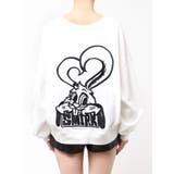 VネックSMIRK BUNNYスウェットトップス | GYDA | 詳細画像28 