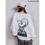 VネックSMIRK BUNNYスウェットトップス | GYDA | 詳細画像8 