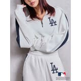 GYDA［MLB］2ラインハーフZIPショートトップス | GYDA | 詳細画像1 