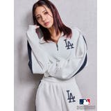 GYDA［MLB］2ラインハーフZIPショートトップス | GYDA | 詳細画像2 