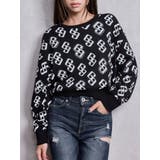 ブラック | GG pattern bijouスウェットトップス | GYDA