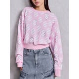 ピンク | GG pattern bijouスウェットトップス | GYDA