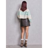 GD fake leather patch shortトップス | GYDA | 詳細画像12 