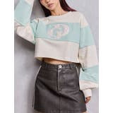 ミントグリーン | GD fake leather patch shortトップス | GYDA