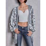 グレー | ラメGレオパードニットカーディガン | GYDA