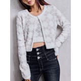 Argyll patternミニシャギーニットカーディガン | GYDA | 詳細画像1