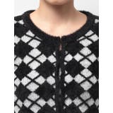 Argyll patternミニシャギーニットカーディガン | GYDA | 詳細画像14