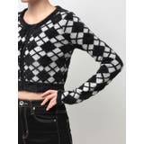 Argyll patternミニシャギーニットカーディガン | GYDA | 詳細画像15