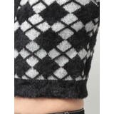 Argyll patternミニシャギーニットカーディガン | GYDA | 詳細画像16