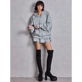 GG chain glitter print BIGパーカー | GYDA | 詳細画像15 