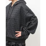 GG chain glitter print BIGパーカー | GYDA | 詳細画像24 